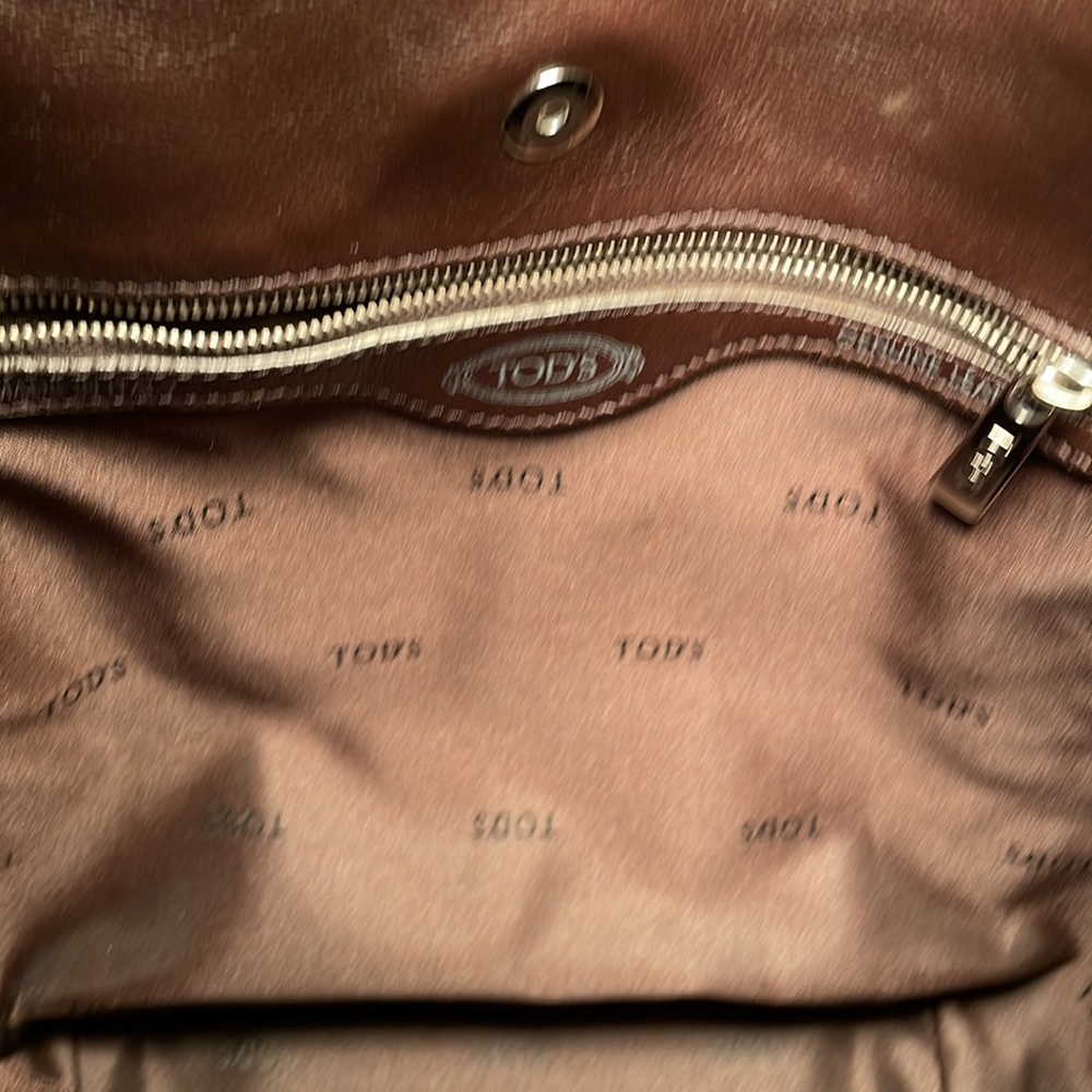 TOD’S - LARGE LEATHER SATCHEL - Picture 8 of 15